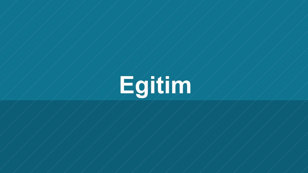 Eğitim